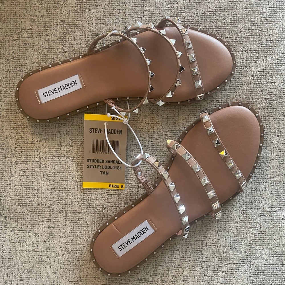 STEVE MADDEN STUDDED SANDALS